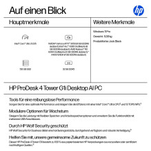 HP ProDesk 4 TWR G1I CU5-235 / 32GB / 512GB / W11Pro
