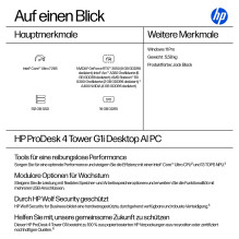 HP ProDesk 4 TWR G1i AI CU7-265 / 16 GB / 512 GB / W11Pro