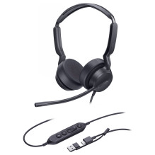 Yealink UH42 dvigubas UC USB-C / A ausinės