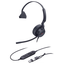 Yealink UH44 Mono Teams USB-C / A ausinės Yealink UH44 Mono Teams USB-C / A ausinės