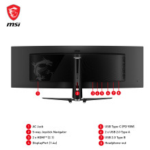 MSI MPG 491CQPDE QD-OLED computer monitor