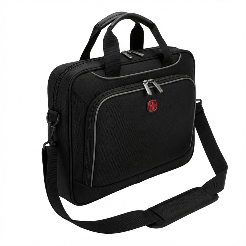 WENGER Icons Business Prospectus nešiojamojo kompiuterio portfelis, 35,56 cm, 14 colių, juodas