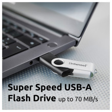 Intenso USB 32GB OFFICE LINE 3.2 Gen1 Silver-Black USB flash drive