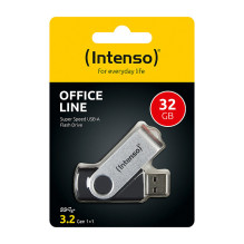 Intenso USB 32GB OFFICE LINE 3.2 Gen1 Silver-Black USB flash drive