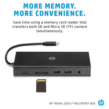 HP kelioninis USB-C kelių prievadų šakotuvas