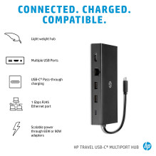 HP kelioninis USB-C kelių prievadų šakotuvas