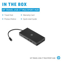 HP kelioninis USB-C kelių prievadų šakotuvas