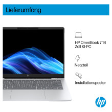 HP OmniBook 7 AI 14" 2k Core Ultra 7 255U 16GB / 512GB SSD Win11 Home – 14-fr0475ng Copilot + PC HP OmniBook 7 AI 14" 2k Core Ultra 7 255U 16GB / 512GB SSD Win11 Home – 14-fr0475ng Copilot + PC