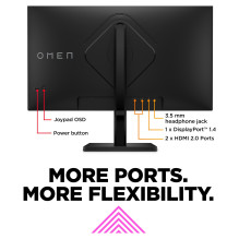 „OMEN by HP“ 27 colių FHD 165 Hz žaidimų monitorius – „OMEN 27“ kompiuterio monitorius