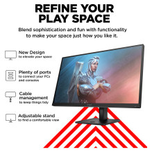 „OMEN by HP“ 27 colių FHD 165 Hz žaidimų monitorius – „OMEN 27“ kompiuterio monitorius