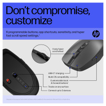 HP 715 Rechargeable Multi-Device Bluetooth mouse HP 715 Rechargeable Multi-Device Bluetooth mouse