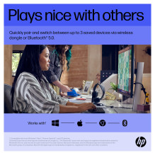 HP 715 įkraunama kelių įrenginių „Bluetooth“ pelė HP 715 įkraunama kelių įrenginių „Bluetooth“ pelė