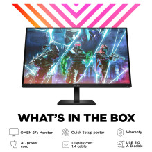 „OMEN by HP“ 27 colių FHD 240 Hz žaidimų monitorius – „OMEN 27s“ kompiuterio monitorius