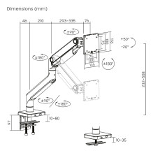 Digitus DA-90473 monitor mount / stand