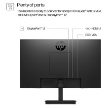 HP 3 serijos „Pro“ 21,5 colio FHD monitorius – 322 pf kompiuterio monitorius