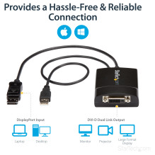 „StarTech.com“ DP2DVID2 vaizdo kabelio adapteris