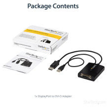 „StarTech.com“ DP2DVID2 vaizdo kabelio adapteris