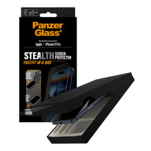 PanzerGlass ® Stealth Screen Protector iPhone 17 Pro, Ultra-Wide Fit w. Fastfit in-a-box