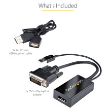 StarTech.com DVI2DP2 video cable adapter