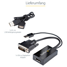 StarTech.com DVI2DP2 video cable adapter