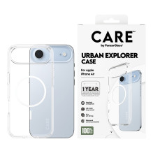 PanzerGlass CARE™ by ® Urban Explorer Case Transparent w. White MagSafe iPhone Air mobile phone case