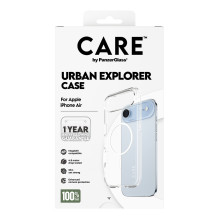 PanzerGlass CARE™ by ® Urban Explorer Case Transparent w. White MagSafe iPhone Air mobile phone case