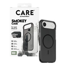 „PanzerGlass CARE™ by ® Smokey“ dėklas su juodu „MagSafe iPhone Air“ mobiliojo telefono dėklu „PanzerGlass CARE™ by ® Smokey“ dėklas su juodu „MagSafe iPhone Air“ mobiliojo telefono dėklu