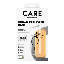 PanzerGlass CARE™ by ® Urban Explorer Case Transparent w. Black MagSafe iPhone 17 Pro mobile phone case