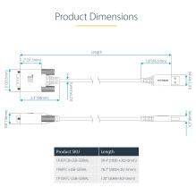 StarTech.com 1P3FFCB-USB-SERIAL serial cable