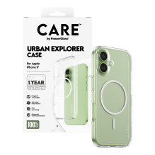 PanzerGlass CARE™ by ® Urban Explorer Case Transparent w. White MagSafe iPhone 17 mobile phone case