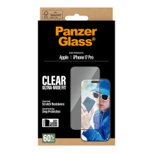 PanzerGlass ® Screen Protector iPhone 17 Pro, Ultra-Wide Fit w. EasyAligner