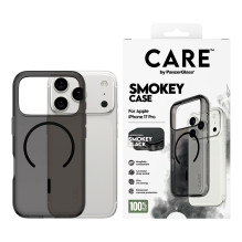 PanzerGlass CARE™ by ® Smokey Case w. Black MagSafe iPhone 17 Pro mobile phone case