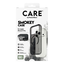 PanzerGlass CARE™ by ® Smokey Case w. Black MagSafe iPhone 17 Pro mobile phone case