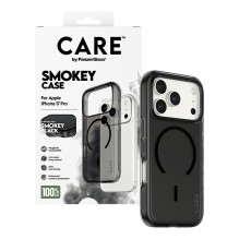 PanzerGlass CARE™ by ® Smokey Case w. Black MagSafe iPhone 17 Pro mobile phone case