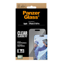 PanzerGlass ® Screen Protector iPhone 17, iPhone 16 Pro, Classic Fit w. EasyAligner