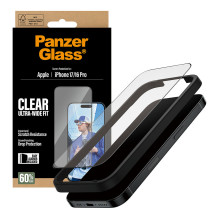 PanzerGlass ® Screen Protector iPhone 17, iPhone 16 Pro, Ultra-Wide Fit w. EasyAligner