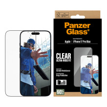 PanzerGlass ® Screen Protector iPhone 17 Pro Max, Ultra-Wide Fit w. EasyAligner