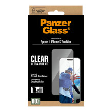 PanzerGlass ® Screen Protector iPhone 17 Pro Max, Ultra-Wide Fit w. EasyAligner