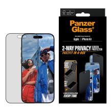 PanzerGlass ® 2-Way Privacy Screen Protector iPhone Air, Ultra-Wide Fit w. Fastfit in-a-box