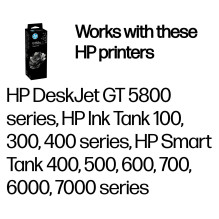 HP GT53XL 135ml Black Original Bottled Ink Crtg for Ink Tank Plus andPremium Series Printers