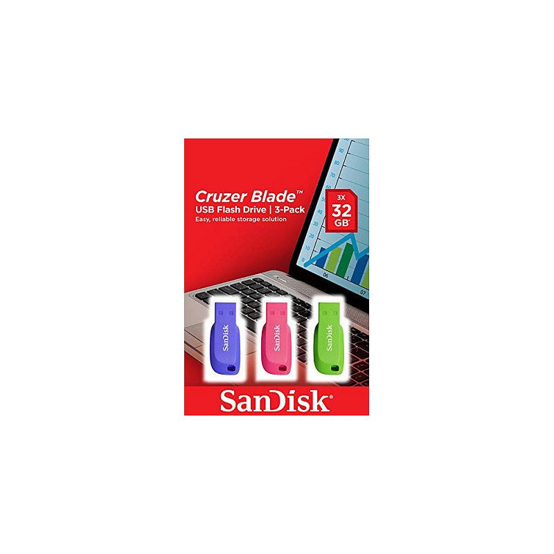 SanDisk Cruzer Blade 3x 32GB USB flash drive