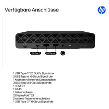 HP ProDesk 4 Mini G1i CU5-235T / 24 GB / 512 GB / W11Pro WLAN HP ProDesk 4 Mini G1i CU5-235T / 24 GB / 512 GB / W11Pro WLAN