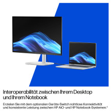 HP Elite Studio 8 AiO stacionarus kompiuteris, Intel Core Ultra 7 265, 60,45 cm, 23,8 colio, FHD 16 GB, 512 GB, SSD, W11