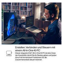 HP Elite Studio 8 AiO stacionarus kompiuteris, Intel Core Ultra 7 265, 60,45 cm, 23,8 colio, FHD 16 GB, 512 GB, SSD, W11