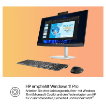 HP Elite Studio 8 AiO stacionarus kompiuteris, Intel Core Ultra 7 265, 60,45 cm, 23,8 colio, FHD 16 GB, 512 GB, SSD, W11