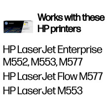 HP 508X didelės talpos geltonos spalvos originali LaserJet tonerio kasetė HP 508X didelės talpos geltonos spalvos originali LaserJet tonerio kasetė