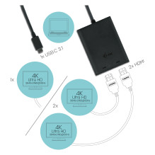 i-tec C31DUAL4KHDMI USB graphics adapter