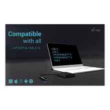 „i-tec CADUAL4KDP“ vaizdo kabelio adapteris