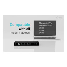 i-tec CADUA4KDOCKPDB100 laptop dock / port replicator