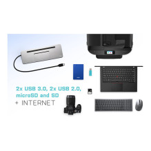 i-tec Metal C31FLATPRO100 laptop dock / port replicator